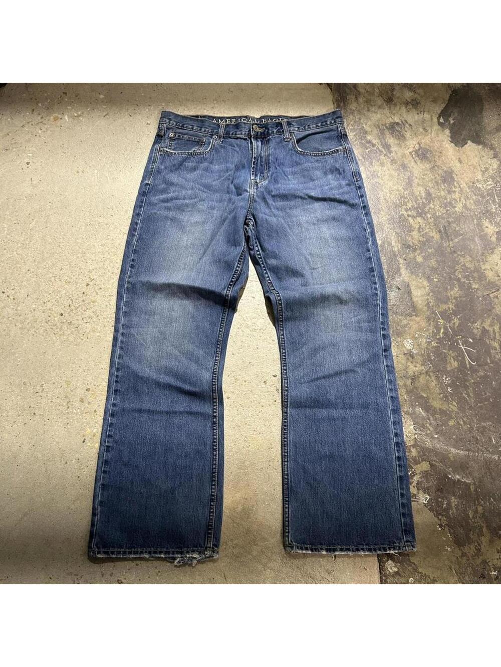 Vintage Y2K baggy American Eagle blue denim jeans